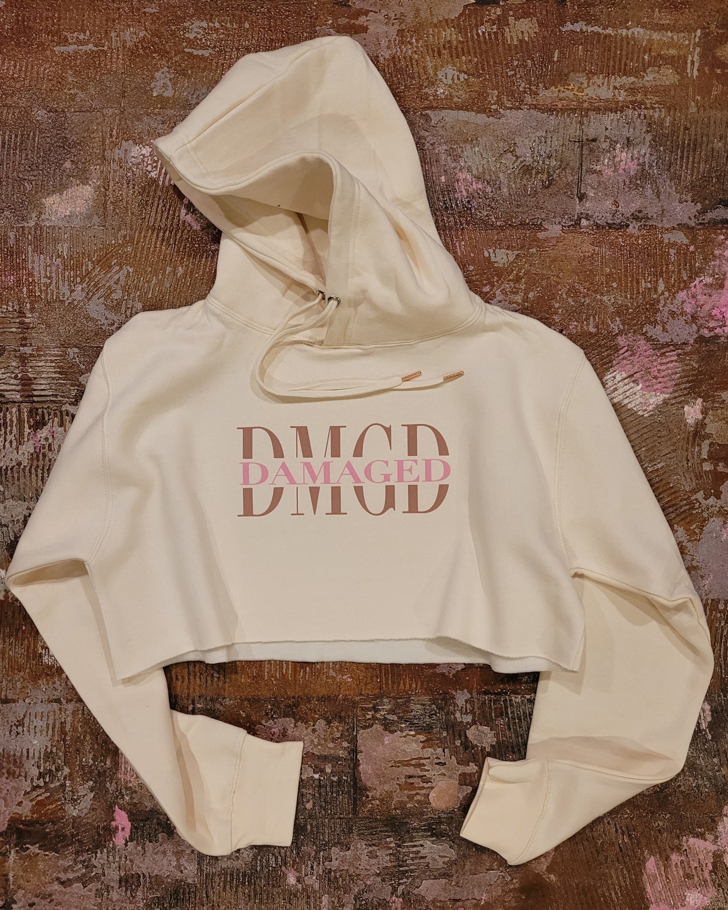 "White Chocolate" Cropped Hoodie