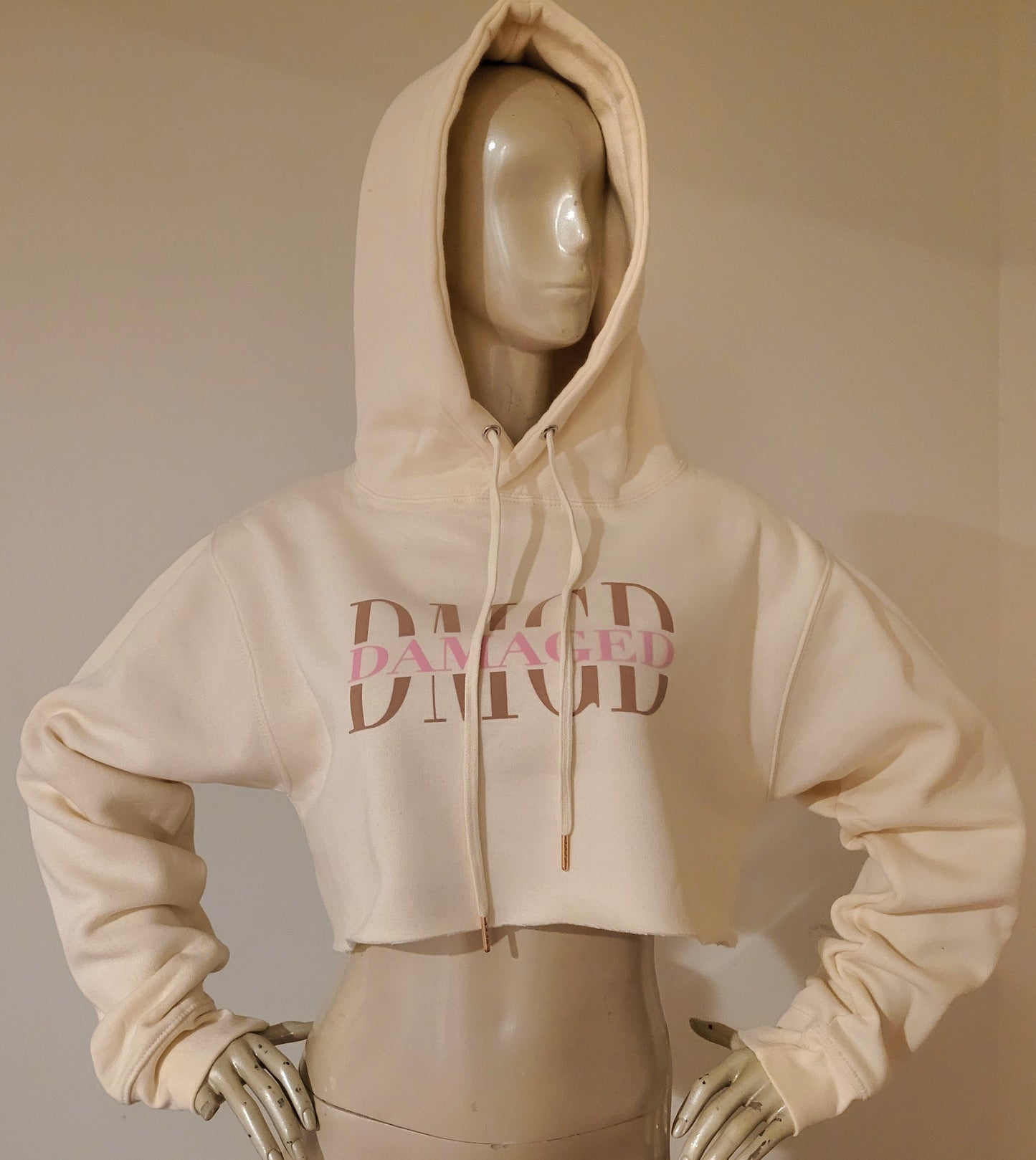 "White Chocolate" Cropped Hoodie