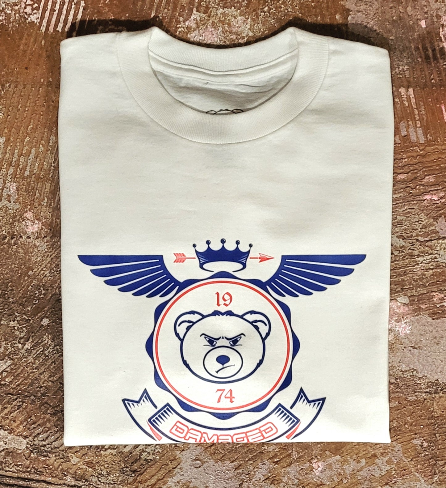 White "Heraldric" T Shirt