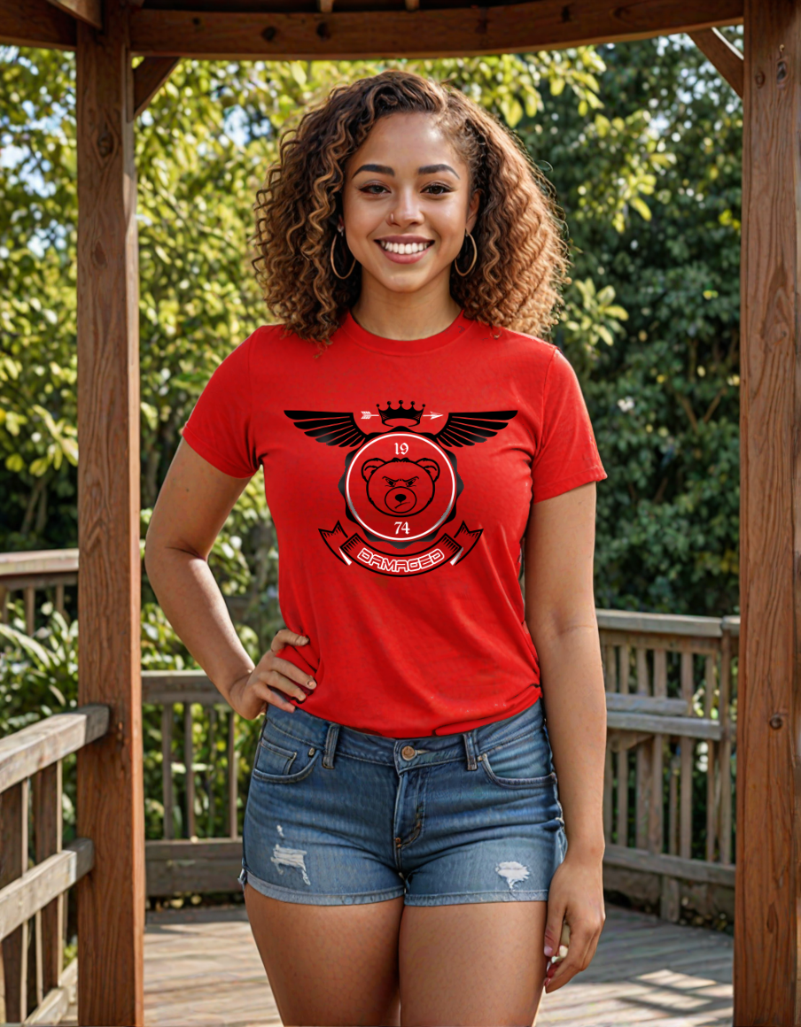 Red "Heraldric" T Shirt