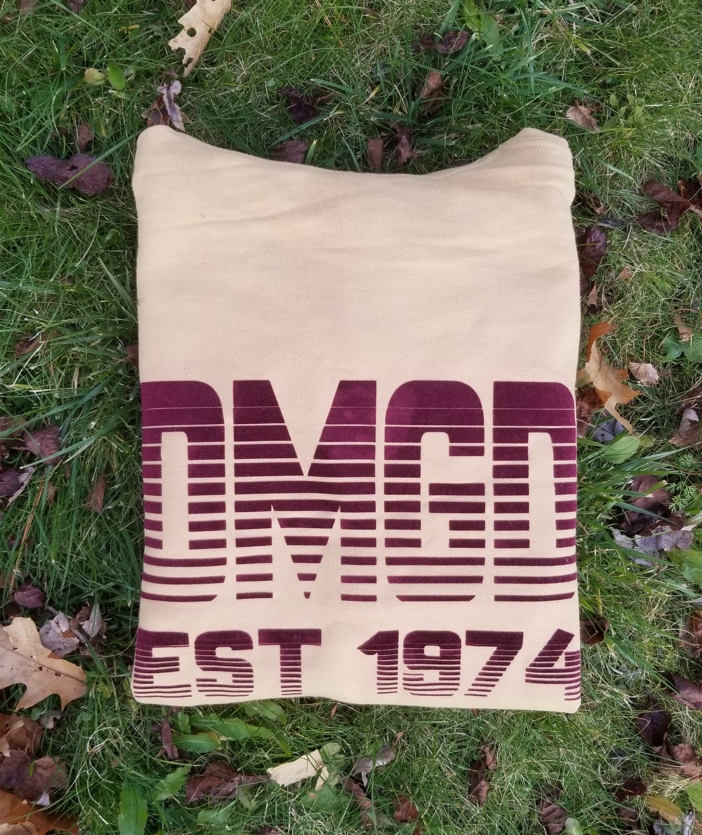 Sand w/Maroon "DMGD" Hoodie