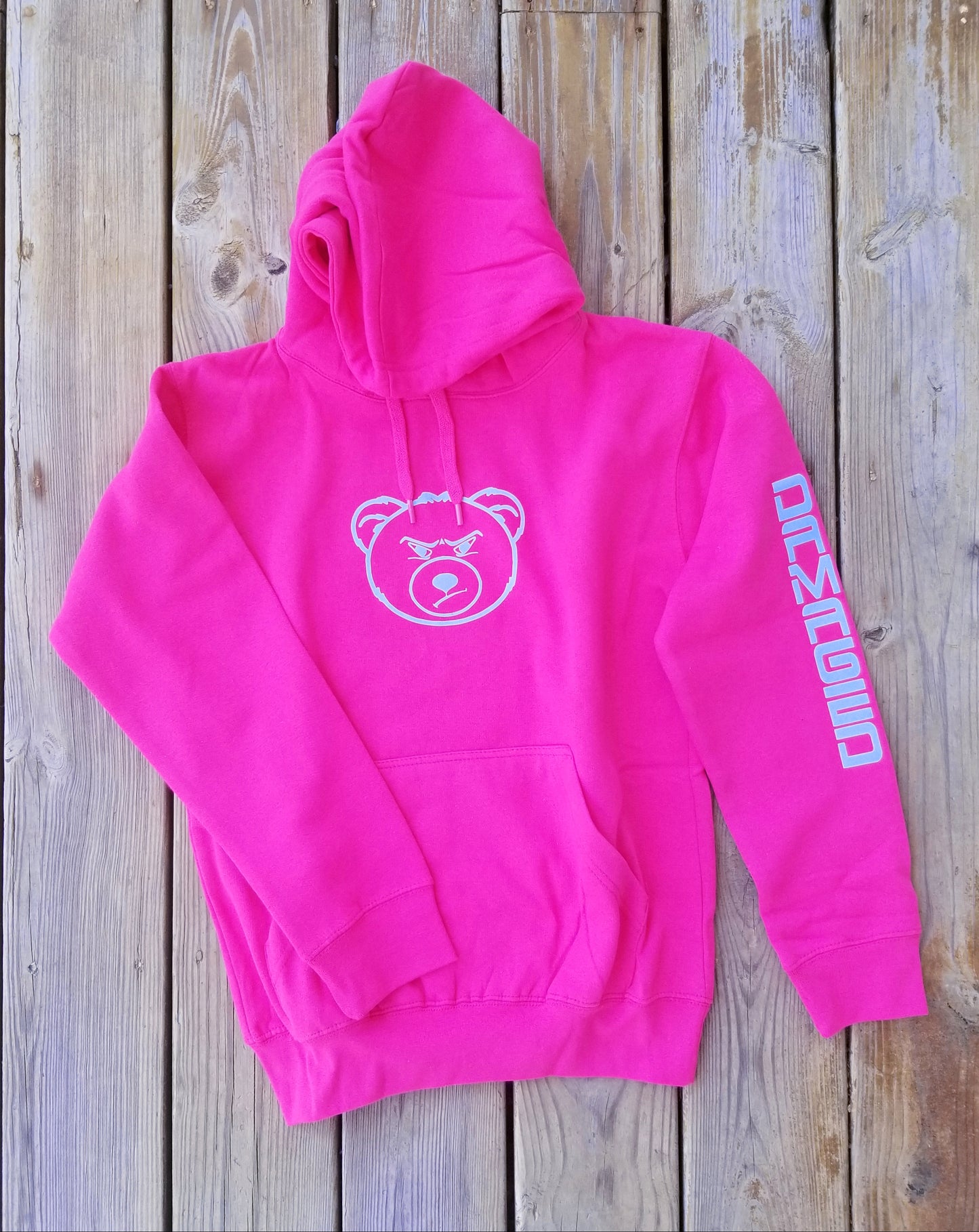 Pink "Classic Damaged" Hoodie