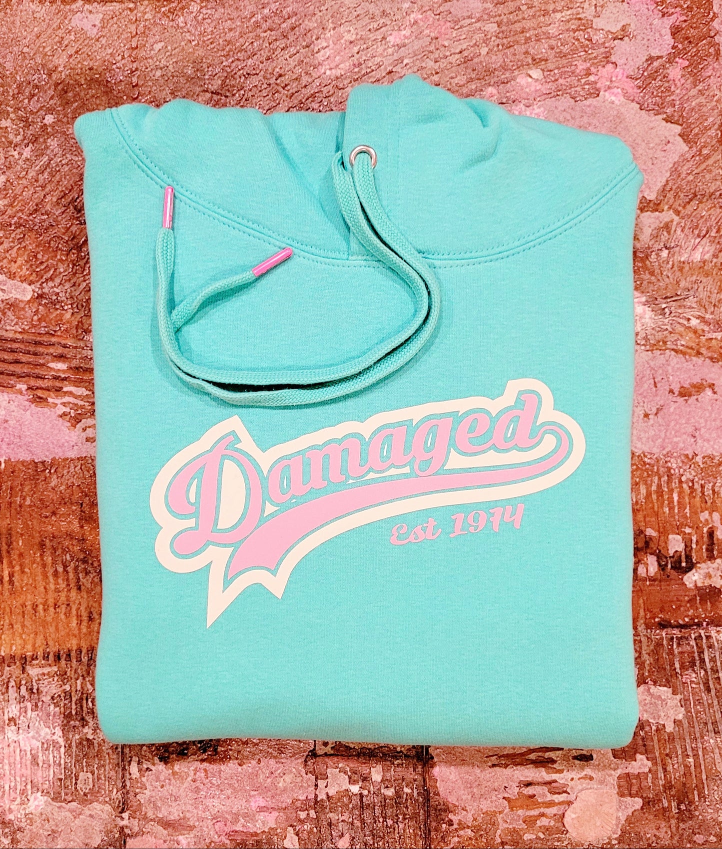 Mint "Damaged U" Hoodie