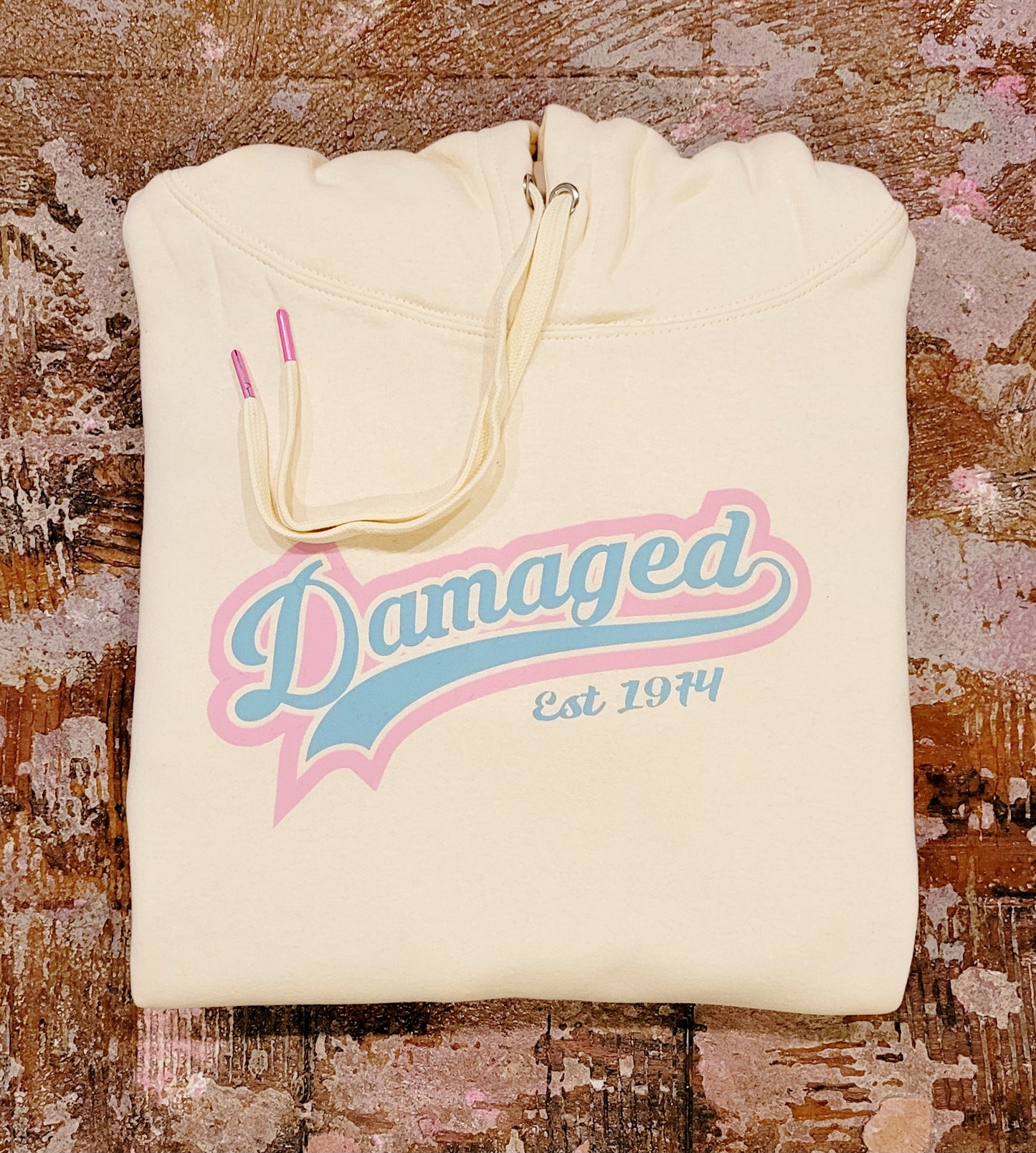 White Chocolate "Damaged U" Hoodie
