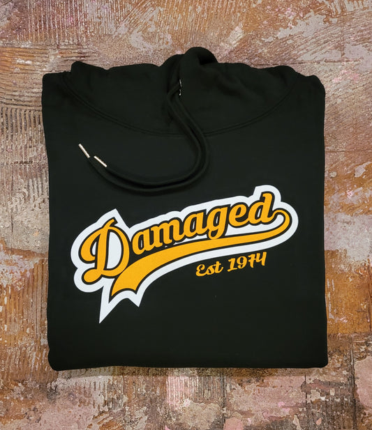 Black "Damaged U" Hoodie