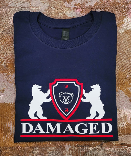 Navy Blue "Heraldric" T Shirt