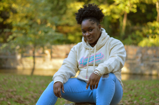 White Chocolate "Damaged U" Hoodie