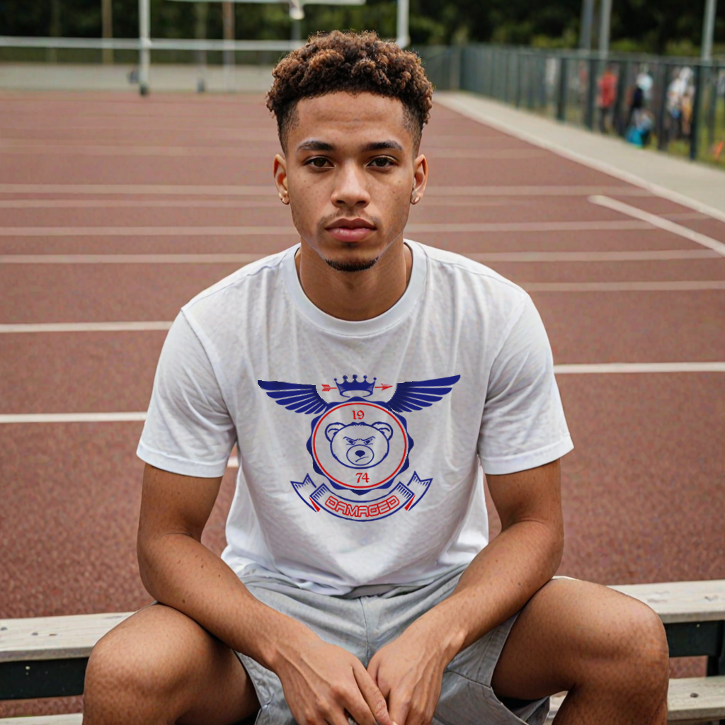 White "Heraldric" T Shirt